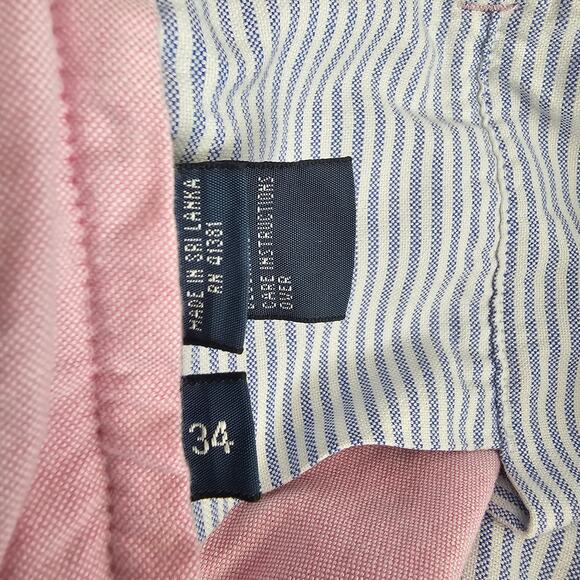 Vintage Y2K Polo Ralph Lauren Pink Cotton Shorts Mens 34 Preppy Classic Fit - Picture 5 of 6